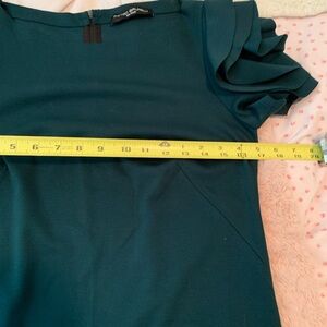 Teal Ruffle Sleeve Pietro Brunelli dress  maternity xs